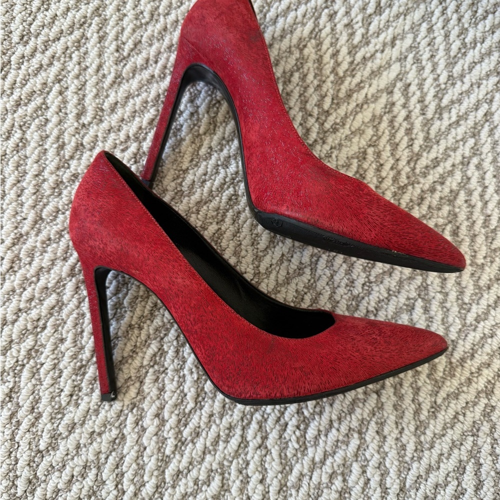 Saint Laurent Red Women's Heels - Picture 2 of 7
